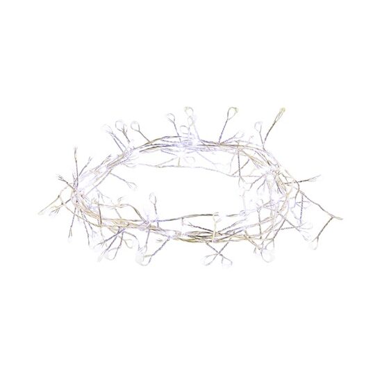 Instalatie luminoasa 100 mini led, Alb rece, lungime 2.4 m, IP20, 230 V