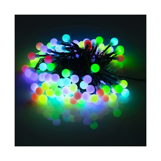 Instalatie luminoasa 120 led-uri, Smart Wi-Fi, Lungime 11.9 m, 230V, IP44, Multicolor