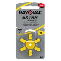 Set 6 Baterii auditive zinc aer Rayovac, marimea 10