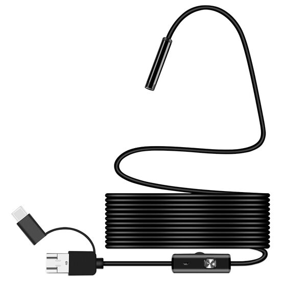 Camera inspectie endoscop IP67, Lungime 2 m, Android / Windows, USB, Rezolutie 1280 x 720p