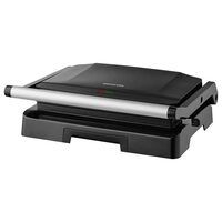 Gratar electric Inox 1000 W, suprafata grill 22.5 x 15 cm, Tava de scurgere