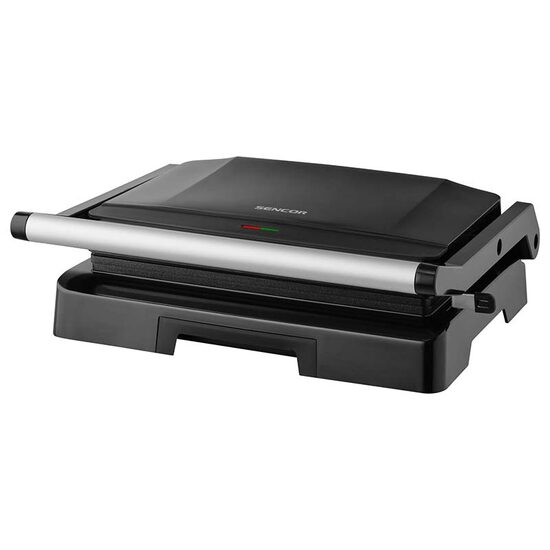 Gratar electric Inox 1000 W, suprafata grill 22.5 x 15 cm, Tava de scurgere