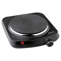 Plita electrica 1500 W, 1 arzator, portabila, diametru 18 cm, Negru