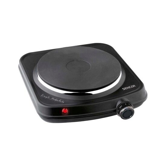 Plita electrica 1500 W, 1 arzator, portabila, diametru 18 cm, Negru