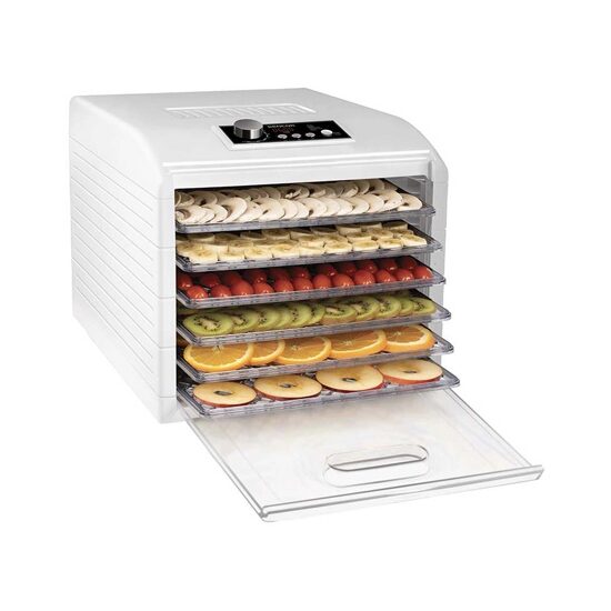 Deshidrator fructe si legume, 650 W, 6 tavi, 5 programe automate