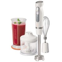Blender de mana 800 W, 2 viteze, cutite inox, 700 ml