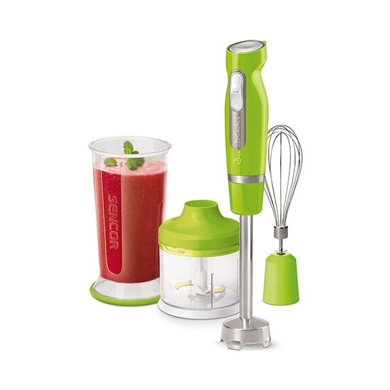 Blender de mana 1000 W, 2 viteze, cutite inox, 700 ml, tocare, zdrobire, tel