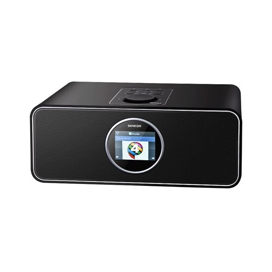 Radio cu internet, 26000 de posture, AirMusic, 14 W, Bluetooth, USB, Prognoza meteo, Telecomanda
