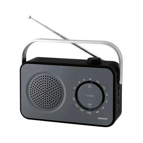 Radio portabil AM/FM, cauciucat, Reglare analogica, Antena telescopica