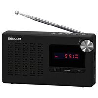 Radio portabil FM, antena telescopica, 1.2W, USB, Intrare audio Jack 3.5 mm, suprafata cauciucata