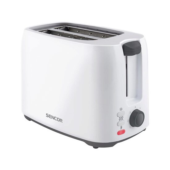 Prajitor de paine cu 7 niveluri de rumenire, 2 felii, 750 W, Alb