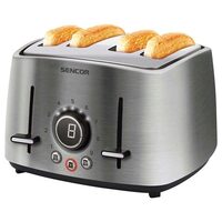 Prajitor de paine Inox, cu 9 niveluri de rumenire, 4 felii, 1600 W