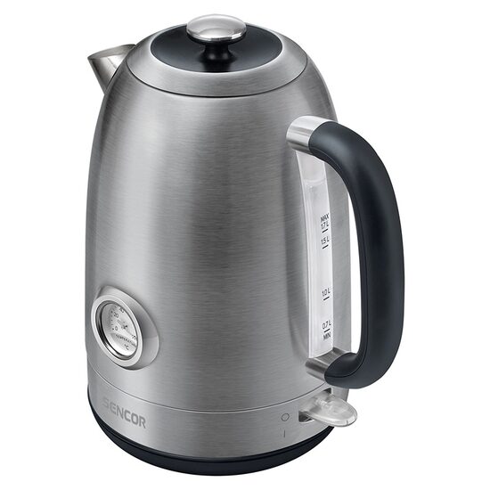 Fierbator electric cordless, Inox 1.7l, putere 2200 W, cana gradata, Termometru