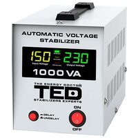 Stabilizator automat de tensiune 1000VA /600W, Sinus pur, 135V-265V