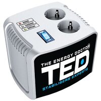 Stabilizator de tensiune automat, 5000 VA/3000 W, 140V-260V, unda sinusoidala pura, 2 x Schuko