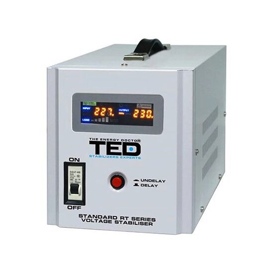 Stabilizator automat de tensiune 5000VA/3000W, sinus pur, 140V-260V