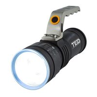 Lanterna de mana cu acumulator, 10 W,  Aluminiu, 3 acumulatori Li-Ion, IP65, micro USB, IP65
