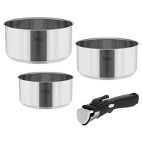 Set 3 oale Inox 1.6/2.3/3.1 l, Teesa, Maner detasabil, fund multistrat