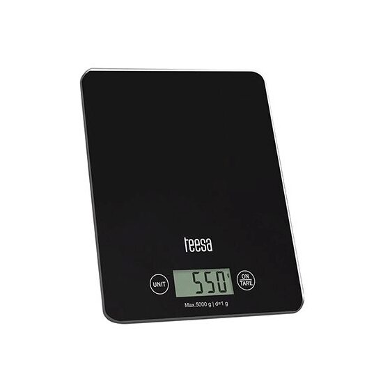 Cantar de bucatarie ultra subtire, Sticla, Ecran LCD, 1g-5kg, 1xCR2032
