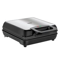 Aparat pentru 4 Wafe, Teesa 1100 W, Termostat, Placi neaderente, placa 239 x 239 mm