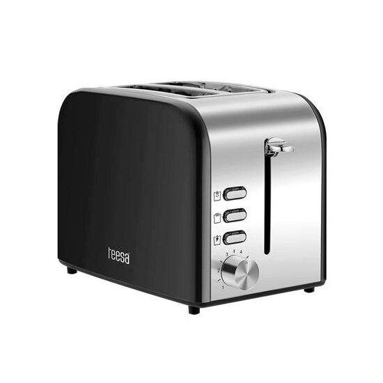 Prajitor de paine Inox, cu 6 niveluri de rumenire, 2 felii, 850 W