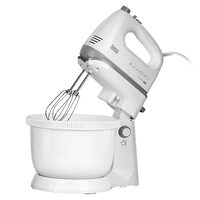 Mixer cu bol rotativ 3.4 l, White 400 W, 5 trepte de viteza, functie turbo