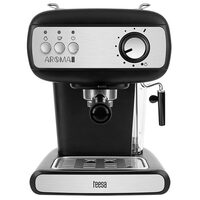 Espressor manual 15 bar, cappuccino, 850W, rezervor apa 1.2 l, Negru