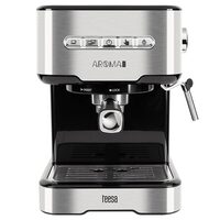 Espressor manual 15 bar, cappuccino, 850W, rezervor apa 1.5 l, Argintiu
