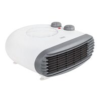 Aeroterma electrica, Teesa 1000 W / 2000 W, Alb, elice aluminiu, 265 x 265 x 125 mm