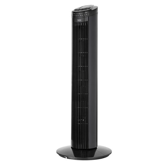 Ventilator turn, 3 viteze, Teesa Negru, 50 W, 75 x 13 x 16 cm