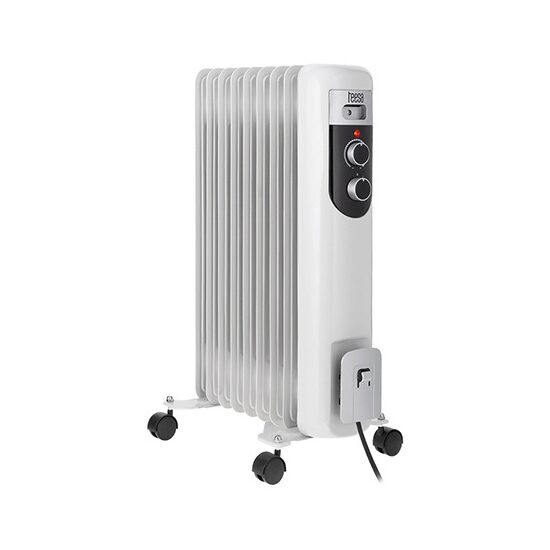Calorifer electric 9 elementi, 3 trepte de incalzire, 2000 W, termostat reglabil