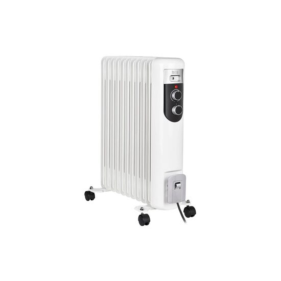 Calorifer electric cu 11 elementi, putere 2500 W, 3 trepte de incalzire, termostat reglabil