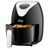 Friteuza cu aer cald, digitala, 1.8 Litri, 1000W, 3 Programe, Timer, Negru