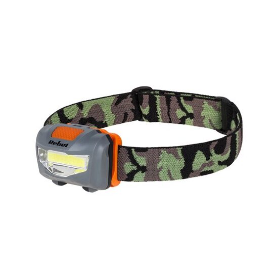 Lanterna frontala 120 lm, 3xAAA, Distanta iluminare 20 m, Camuflaj