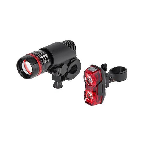 Set far si stop pentru bicicleta, 1 W, 37 lm, 2 x AAA