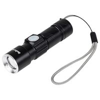 Lanterna led cu acumulator, 120 lm, functie Zoom, 3W, Aluminiu