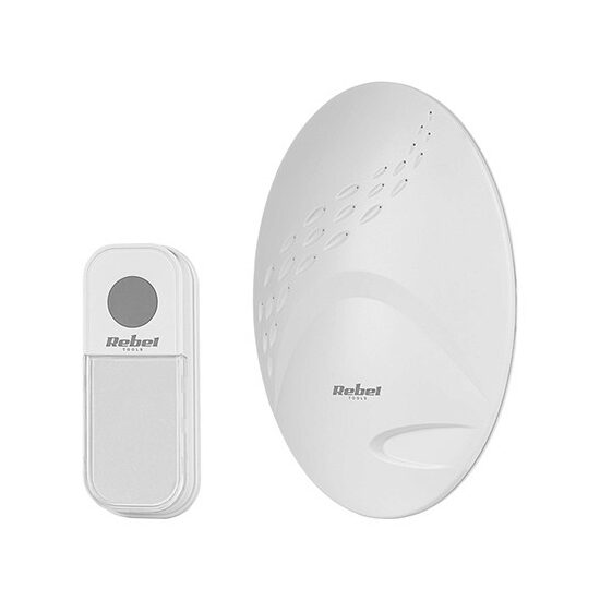 Sonerie wireless, 80 m, 3xAA, Alba