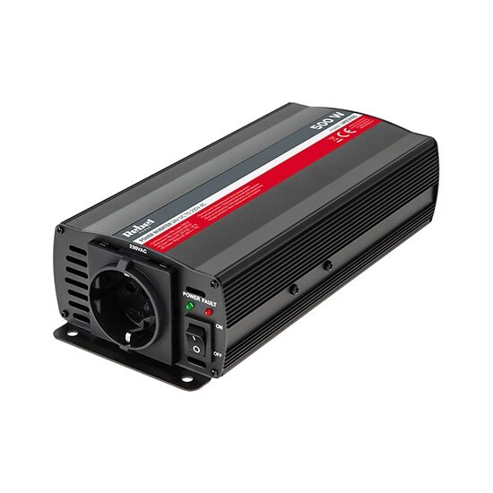 Invertor de tensiune, 24V-220V, putere 500 W, Conectare la bricheta