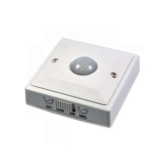 Senzor de miscare si crepuscular, montaj perete, 110 grade, max 2000W