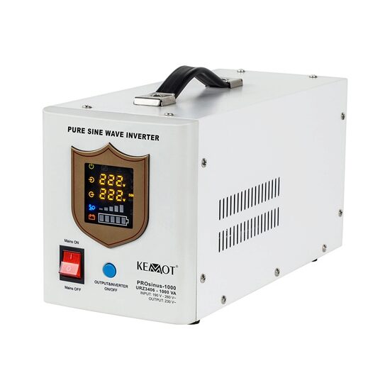 UPS centrale termice 1000VA/700W, 12V, unda sinusoidala pura, Alb