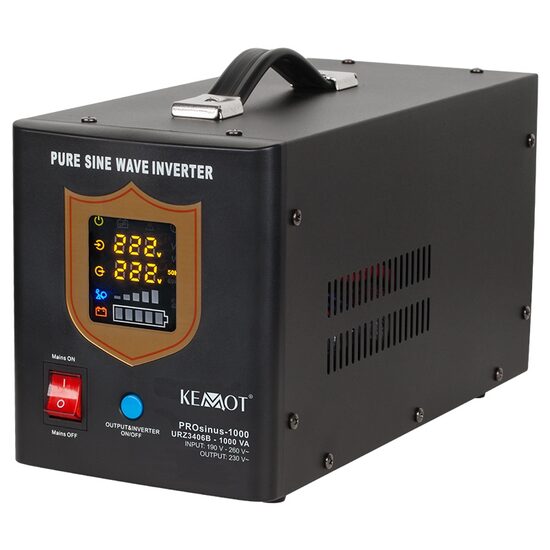 UPS pentru centrale termice 1000VA/700W 12V, sinus pur, 190-260V AC