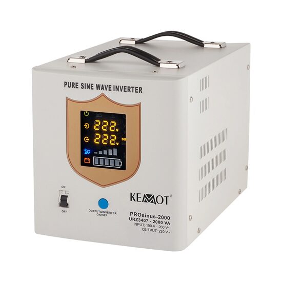 UPS centrale termice 2000VA/1200W, 12V, unda sinusoidala pura, Alb