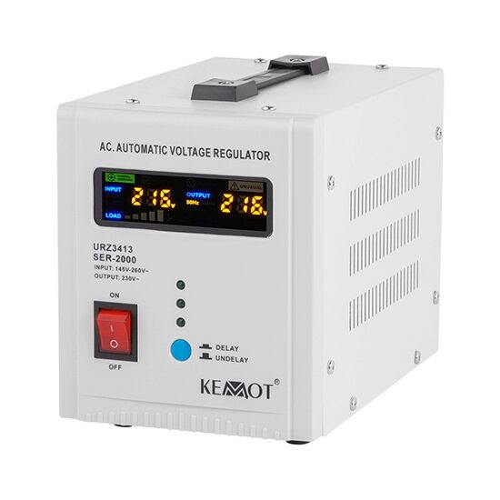 Stabilizator automat de tensiune 2000VA, Sinus pur, 145V-265V
