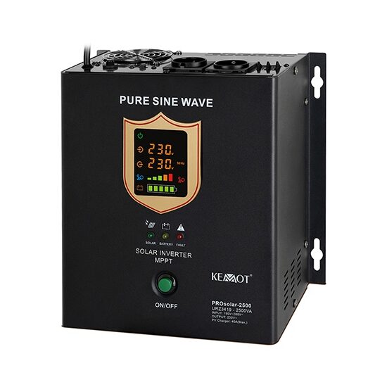 Invertor solar 2500VA/1500W, pentru panouri solare, unda sinusoidala pura