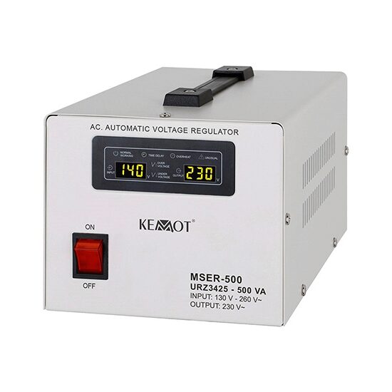 Stabilizator automat de tensiune cu servomotor 500VA, 130-260 VAC