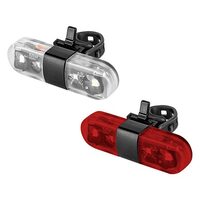 Set fata si spate lumini bicicleta, microUSB, 60 lm, 4 led-uri