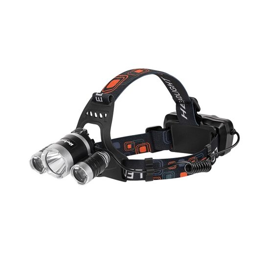 Lanterna frontala cu acumulator, 350 lm, Distanta de iluminare 200 m, stroboscop