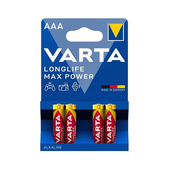 Set 4 baterii Varta Max Power, LR03, AAA