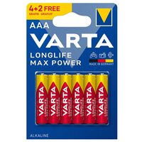 Set 6 baterii Varta Max Power, LR03, AAA