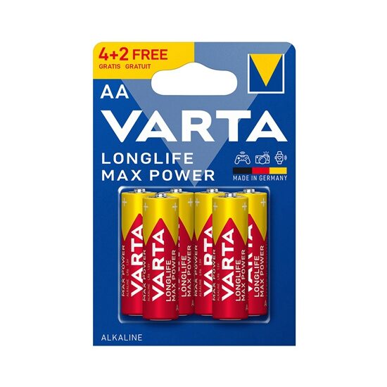 Set 6 baterii Varta Max Power, LR06, AA